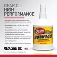 thumbnail image 3 of Aceite Sintético para Engranajes Red Line 80W140 946 ml, 3 of 6