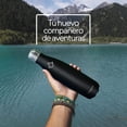thumbnail image 3 of Termo de Acero Inoxidable Hidranur 17 Oz (502.75 ml) con Cepillo de Lavado, Doble Aislamiento Térmico, Negro, 3 of 5