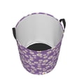 thumbnail image 3 of Goofa Daisies Flowers Printed Circular Hamper,Laundry Basket with Handles,Storage Baskets Foldable,Large Capacity Laundry Hamper-Small, 3 of 8