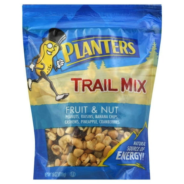 Planters Trail Mix Fruit & Nut, 19 OZ (Pack of 6)