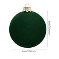 thumbnail image 5 of OIUR 12 Pcs Velvet Christmas Ball Ornaments 2.4 Inches Flocked Shatterproof Plastic Balls Xmas Tree Hanging Decorations for Holiday Party Home Decor, 5 of 6