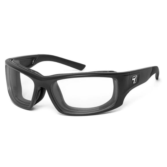 Panhead Wind Blocking Padded Foam Photochromic Sunglasses for Outdoors, 100% UVA + UVB Protection, Glossy Black Frame/Pink to Rose Lens