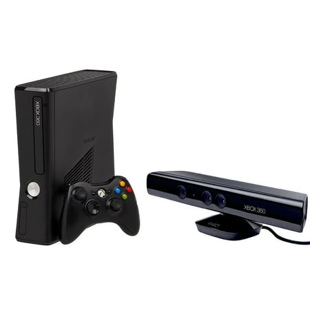 Restored Xbox 360 S 4GB Console - 1 Controller - Kinect Sensor [Refurbished]