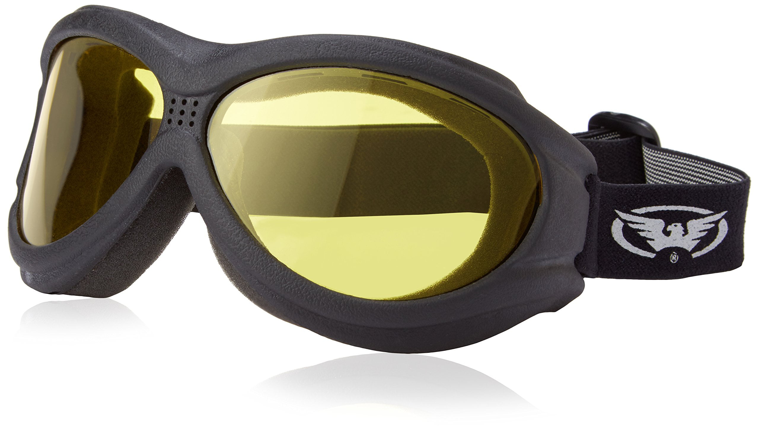 Big Ben Yellow Goggles Motorcycle Biker Over Glasses Anti Fog Lenses