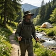 thumbnail image 7 of Mosquito Net Hat with Hidden Breathable Mesh,Womens Sun Hat Outdoor UV Protection,UV Protection Hat for Outdoor Fishing Gardening, 7 of 7