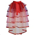 thumbnail image 5 of GRACEART Victorian Steampunk Bustle Skirt 6 Layered Tie-on Belt Tulle Tutu Overskirt, 5 of 6