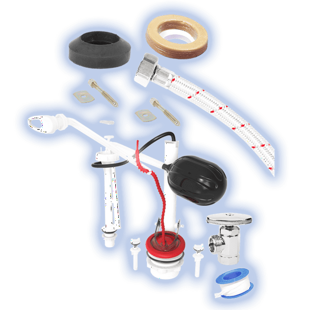 Kit de instalación con juego de herrajes maxtor para WC.