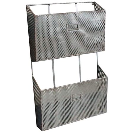 Two Tier Magazine Rack Magazine Holders Wall Mounted Two Tier Magazine Rack Shelf - Wrought ...