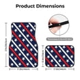 thumbnail image 5 of Fuzoiu Patriotic Star Print Carpet Floor Mats for Car,Car Foot Mat Set,Universal Fit 4 Piece Mat Pad Set,Fits Most Cars Trucks Vans Sedans SUV Auto Carpet Mat Se, 5 of 7