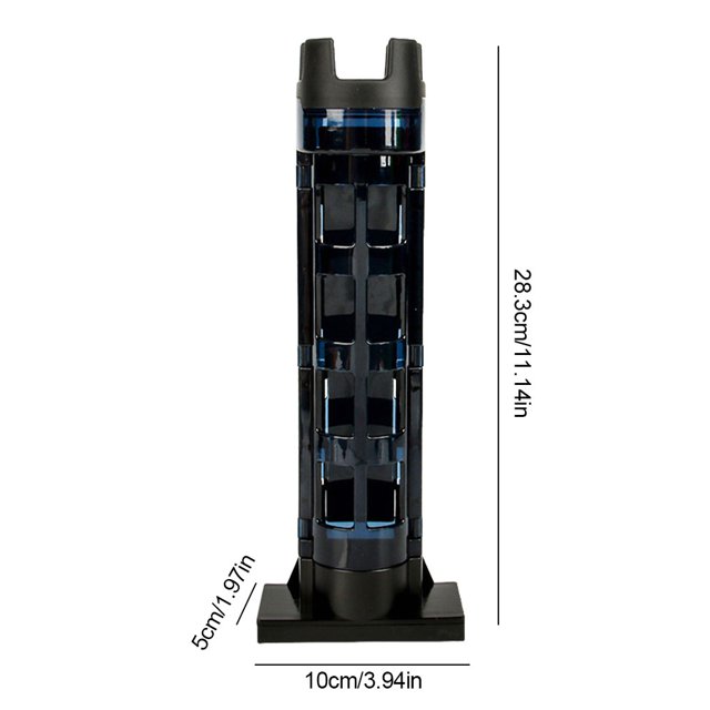 Fishing Box Rod Holder External Adjustable Outdoor Storage Inserting Device Pole Storage Stand Inserting Device Rack Standing Bracket Carrying Upgrade Blue Black
