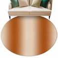 thumbnail image 2 of Burnt Orange Ombre 5ft Round Rug, Farmhouse Orange Gradient Modern Art Non-Skid Rubber Backing Large Area Rugs - Living Room Bedroom Home Office, Indoor Floor Mat Carpets Washable Rug, 2 of 9