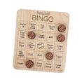 thumbnail image 1 of Juego de bingo de madera Juguete educativo Juego de madera nocturno Tarjetas de bingo Juego familiar Deportes Béisbol, 1 of 9