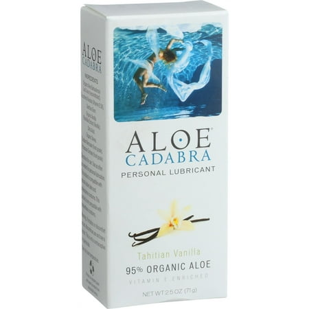 Aloe Cadabra Natural Organic Personal Lubricant - Tahitian Vanilla - 2.5 (Best Lubricant For Males)