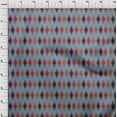 thumbnail image 3 of oneOone Viscose Chiffon Fabric Argyle Ikat Printed Craft Fabric BTY 42 Inch Wide, 3 of 4