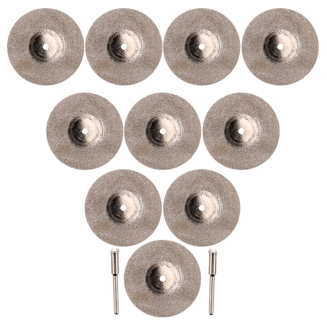 HAKIDZEL 2Mandrels 10Pcs Circular Grinding Disc Set for Diy Projects Industrial Use Professionals Home Users