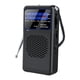 thumbnail image 2 of Mini radio para hombres y mujeres con linterna LED de emergencia, pequeña y ligera, 12,9 cm x 7 cm, ideal para viajes, dormitorio, interior exterior,, 2 of 10