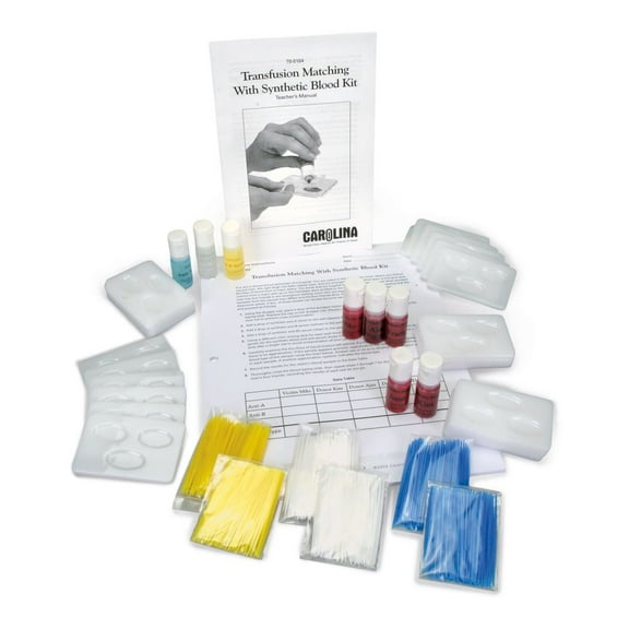 Carolina Transfusion Matching With Synthetic Blood Kit