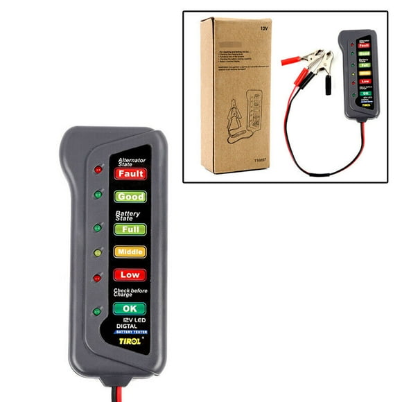 Battery for Charger Maintainer 12 Volt Trickle with Chrome Clip Easy to Use -
