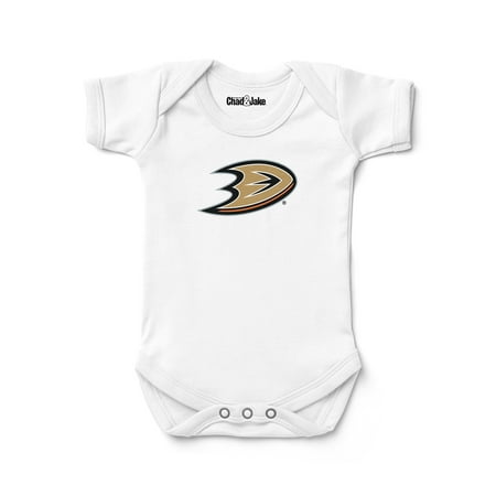 

Newborn & Infant Chad & Jake White Anaheim Ducks Logo Bodysuit