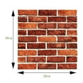 thumbnail image 2 of kkbbma under $5 3D Wall Sticker, 3D Simulation Tile Wall Sticker, Embossed Brick Wallpaper Decal, Self Adhesive Wall Decor, PVC Foam Wall Covering, Home Kitchen Bathroom Wallpaper, 2 of 8