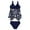 Navy, variant on CAIXIA Girls Tankini Swimsuits 10-12 2 Pieces Bikini Cut Out Tankini Set Color Block Girls Dress Up Clothes Drawstring Tankini with Belt Swimwear with Cover Up Pants