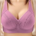 thumbnail image 2 of Sngxgn Women's Comfort Underwire Bra, Full Coverage Convertible T-Shirt Bra(Purple,42), 2 of 4