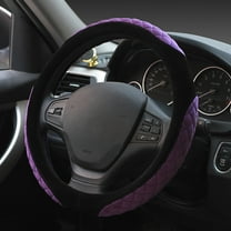 SNGMN Crystal Velvet Steering Wheel Cover - Universal Fit, Non-Slip, Flat Bottom Design, Easy Clean, Durable and Comfortable, Suitable for 14-15in Diameter Steering Wheels