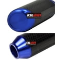 thumbnail image 2 of ICBEAMER Blue Aluminum w/ Carbon Fiber 2.5" Shift Knob, Fit Automatic and 4, 5 and 6 Speed Manual Transmission Vehicles, Interior Car Gear Lever Stick Shift Handle Automotive Replacement Parts, 2 of 8