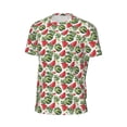 thumbnail image 6 of Wukai Watermelons Print Men's Short-Sleeved Mesh T-Shirt,Quick-Dry Short Sleeve Workout T-Shirt-X-Small, 6 of 8