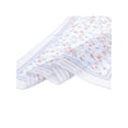 thumbnail image 5 of INSPIRE CHIC Women's Floral Stripes Printed Square Scarves, Flowers Cotton Blended Gauze Headscarf Neckerchief Red Green Blue 58x58cm, 5 of 6