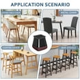 thumbnail image 5 of 24 Pcs Square Silicone Chair Leg Floor Protectors with Felt, Floor Protectors for Chair, Felt Furniture Pads, Chair Leg Caps Covers, No Scratches and Reduce Noise (Fit: 1.07''–1.42'', Black), 5 of 5