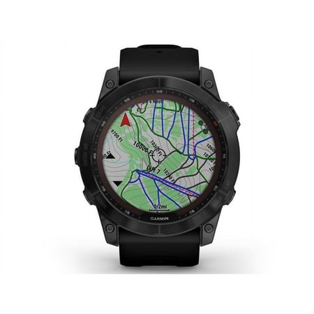 Garmin fenix 7X Sapphire Solar, Black DLC Titanium with Black Band