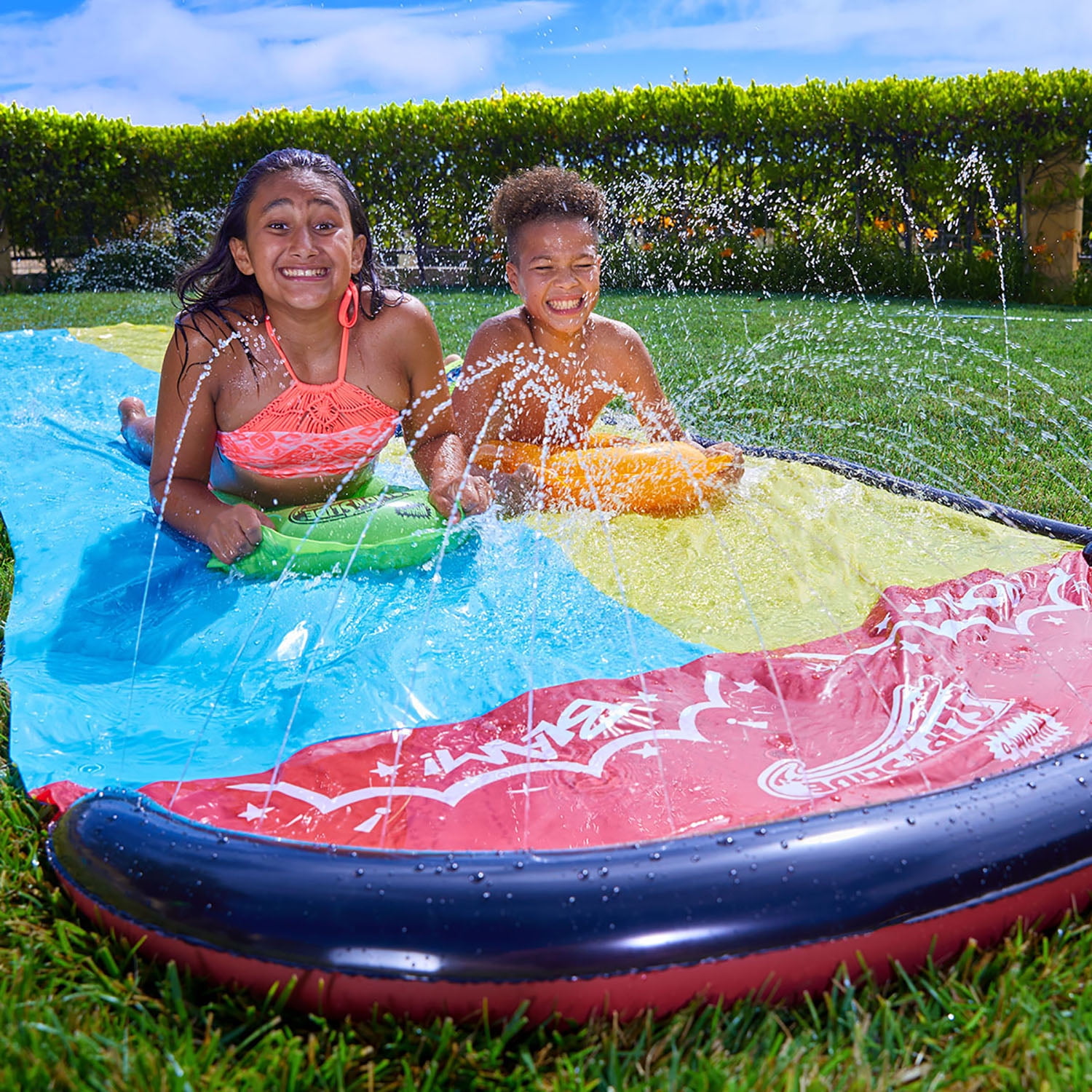 Supersized Slip 'N' Slide 790cm with 2 Inflatable Boogie Boards & Pump 