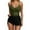 Army Green, variant on Karight One Piece Swimsuit Women Tummy Control Color Block Stripes Bathing Suit Full Coverage Swimwear Adjustable Straps
