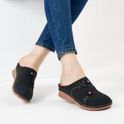 Ecetana Womens Mules & Clogs Comfort Slip On Sandal Shoes Closed Toe Sandals for Women
