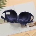 thumbnail image 4 of GEWSEY Womens Comfort Bra Lace Embroidery Full-Coverage Push-Up Bralette Light Shapewear Bras for Everyday Wear (Blue, 28B), 4 of 4