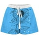 thumbnail image 5 of Mujeres Pantalones Cortos con Bolsillos Impresos Detalle Vendaje, Casual Y Suelto Ajuste Pantalones Cortos de las Mujeres para el Verano, 5 of 5