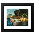 thumbnail image 2 of Maximilian Pfeiler 14x12 Black Modern Framed Museum Art Print Titled - Still Life of Flowers and Fruit, 2 of 5