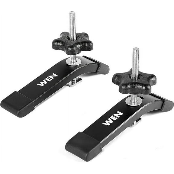 WEN 5-1/2-Inch Universal T-Track Hold Down Clamps for Woodworking, 2-Pack