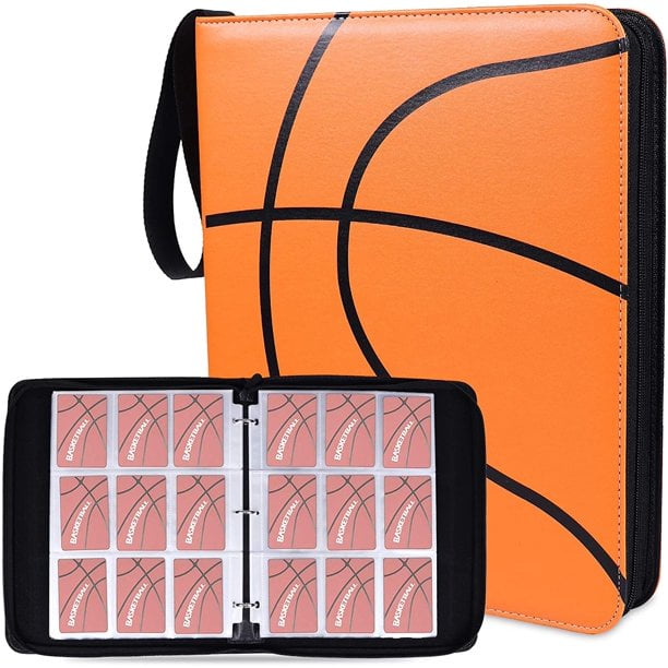 Sport Cards,Trading Cards…… Trading Card Binder with Sleeves,400 Pockets Basketball Card Binder,Card Binder Fits for Basketball Cards 2022,Soccer Cards 
