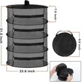 thumbnail image 2 of 4 Layer Hanging Mesh Dry Herb Dryer Net With Zippers Black, 2 of 3