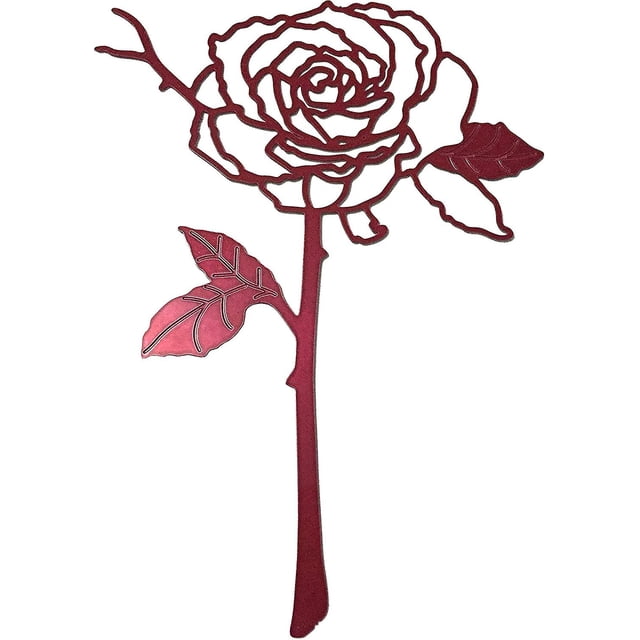 Marcador de rosa Marcador de metal delicado Marcador de cristal agradable (rojo) (1 pieza) ShuxiuWang 8390605888649