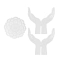thumbnail image 2 of Molde para estante de maceta con pegamento para bricolaje, 3 piezas de molde de silicona para maceta para bricolaje, molde para estante de maceta de resina para bricolaje, el mejor en su clase, 2 of 12