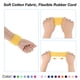 thumbnail image 3 of Uxcell 6Pcs 3.15x1.97" Muñequeras deportivas absorbentes de tenis color amarillo, 3 of 7