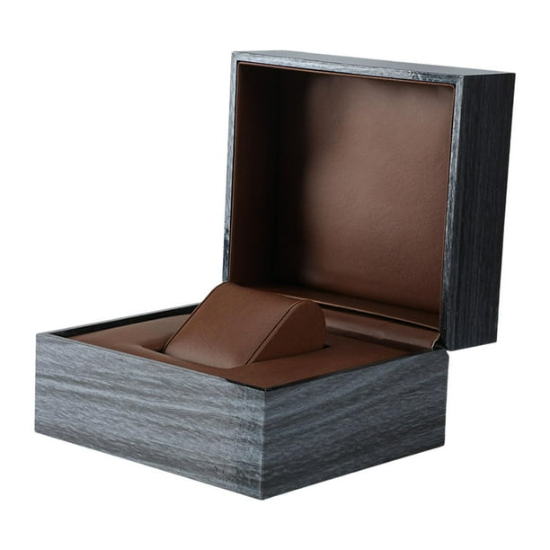 Caja de joyería jinwen organizador de joyas para un solo reloj estuche de viaje para reloj MDF Cuero PU 16 cm x 14,3 cm x 9,9 cm