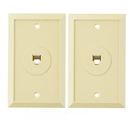 - AT&T 24164 Flush Jack 1 Outlet w/ 6-Conductor Modular Flush Mount (2 Pack)