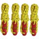 thumbnail image 1 of Paquete de 4 tensores reflectantes con tensor de Cable, cuerda luminosa para tienda, diámetro de 3mm, resistente a desgarros para tienda y vela de sombra, 1 of 5