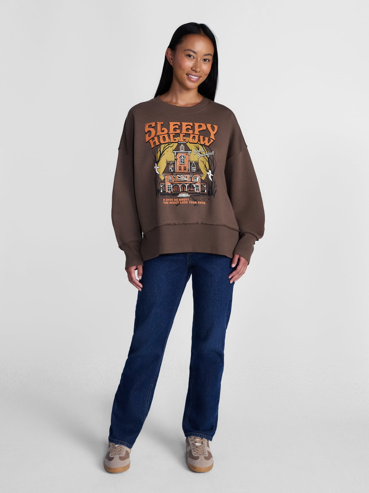 Women's Halloween Sleepy Hollow Graphic Fleece from Way to Celebrate, Sizes S-4X