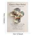 thumbnail image 2 of A Pocket Blessing – Cross Edition, Christian Pocket Cross Token with Verse Card, Faith Motivation Gifts Christian Keepsakes, 2 of 2