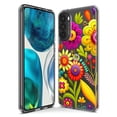 thumbnail image 3 of MUNDAZE Motorola Moto G Play 2023 Shockproof Clear Hybrid Protective Phone Case Colorful Yellow Pink Folk Style Floral Spring Flowers Cover, 3 of 5